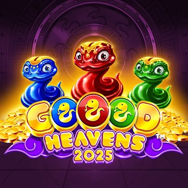 Official Slots logo: Goood Heavens by Rarestone Gaming at Red Casino