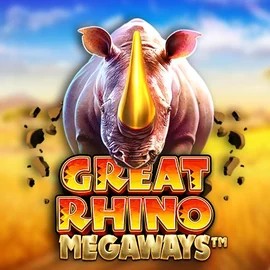 Great Rhino Megaways online game logo by Pragmatic Play on red-casino.eu