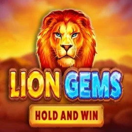 Lion Gems Hold and Win logo by Playson at Red Casino