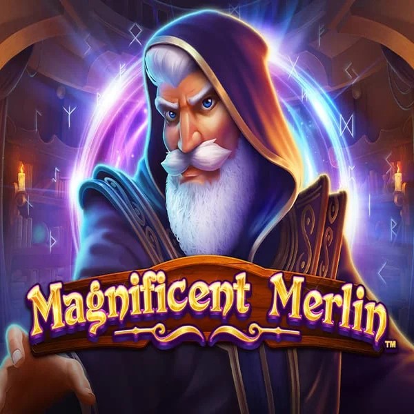Magnificent Merlin slot logo by Greentube at Red Casino